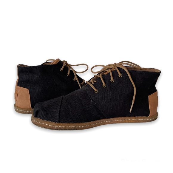TOMS Canvas and Leather Ankle Boot - Picture 5 of 10